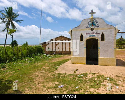 Eine kleine Kirche in der Nähe von Joanes auf der Ilha Marajó fluviale Insel im Amazonas, Para Zustand, Nordbrasilien. Stockfoto