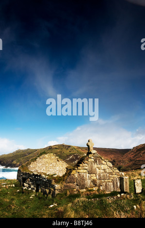 St Helens Oratorium am Cape Cornwall. Stockfoto