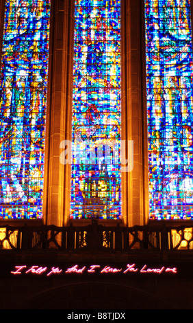 Tracey Emin Stück für Sie befindet sich im Inneren Liverpools anglikanische Kathedrale Stockfoto