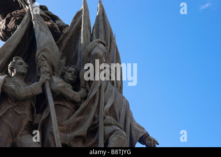 Simon Bolivar Statue Detail. Altstadt, Panama City, Republik von Panama, Mittelamerika Stockfoto