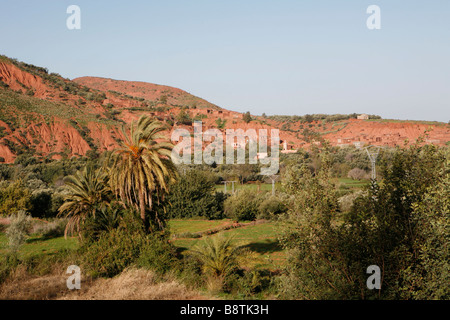 Vallée de Zat (hoher Atlas, Marokko). Stockfoto