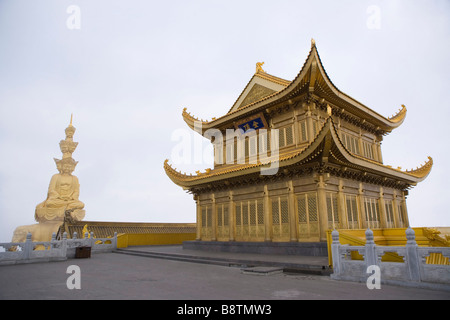 China Sichuan Provinz Mt Emei Huazang Tempel Stockfoto