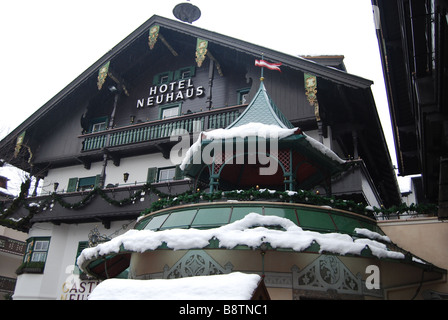 Gasthof Neuhaus Familienrestaurant Mayrhofen Tirol Österreich Stockfoto