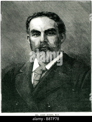 John Elliot Burns 1858 1943 Briten Handel Gewerkschafter Politiker London Politik Liberal Mitglied Parlament Minister Stockfoto