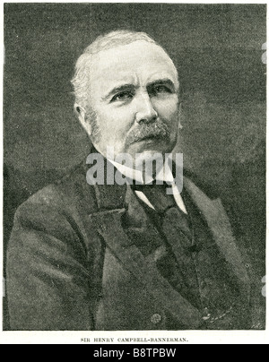 Sir Henry Campbell-Bannerman, GCB (7. September 1836 – 22. April 1908) war eine britische liberale Staatsmann, als Prime Ministe diente Stockfoto