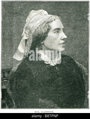 Catherine Glynne Gladstone, geb. Catherine Glynne (6. Januar 1812-14. Juni 1900) war die Ehefrau des britischen Premierministers William Stockfoto