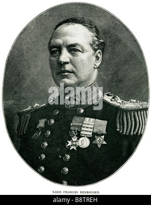 Lord Charles Beresford Charles William De La Poer Beresford, 1. Baron Beresford GCB GCVO (10. Februar 1846 – 6, September 1919), Stockfoto