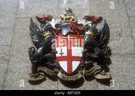 Wappen der London Stock Exchange Stockfoto