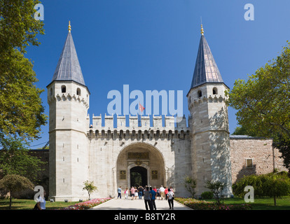 Topkapi-Palast Eingang Tor der Anrede-Istanbul-Türkei Stockfoto