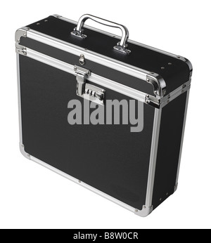 Black Box Case Attaché Aktentasche Stockfoto