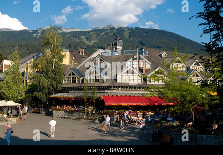 Whistler Village im Sommer Whistler BC, Kanada Stockfoto