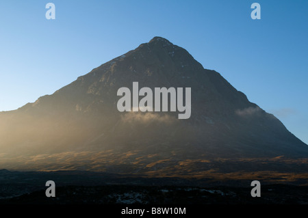 Buachaille Etive Mor von Rannoch Moor, Highland Region, Scotland, UK Stockfoto