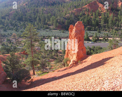 Red Canyon neben Scenic Byway 12, Utah, USA Stockfoto