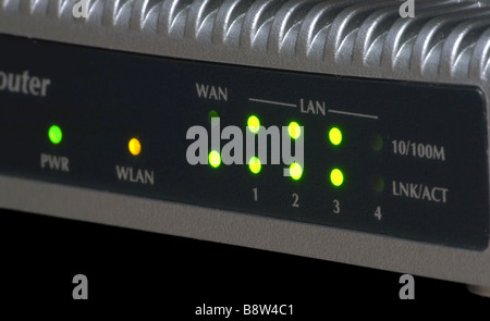 Router Control Panel Stockfoto