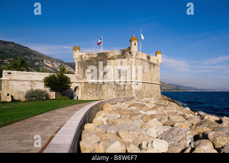Das Palmero Fort in Menton Stockfoto