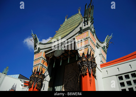 Eintritt zum TCL Grauman's Chinese Theatre, Hollywood Boulevard, Hollywood, Los Angeles, Kalifornien, Vereinigte Staaten von Amerika Stockfoto