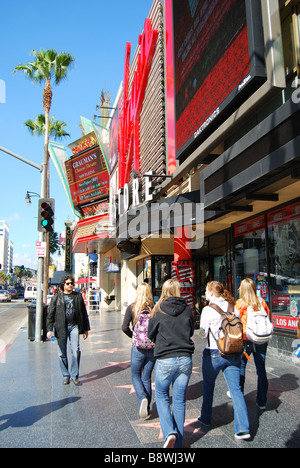 Hollywood Walk of Fame, Hollywood Boulevard, Hollywood, Los Angeles, California, Vereinigte Staaten von Amerika Stockfoto