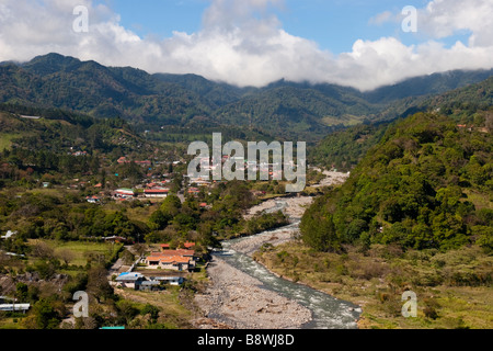 Boquete Tal und Caldera Fluss, Provinz Chiriqui, Republik Panama, Mittelamerika Stockfoto