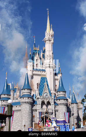 Cinderella Schloss, Walt Disney World Magic Kingdom Theme Park, Orlando, Florida, USA Stockfoto