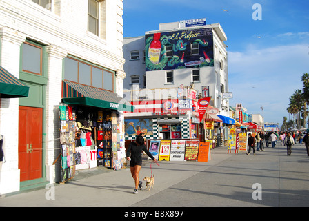 Ocean Front Walk, Venice Beach, Los Angeles, California, Vereinigte Staaten von Amerika Stockfoto