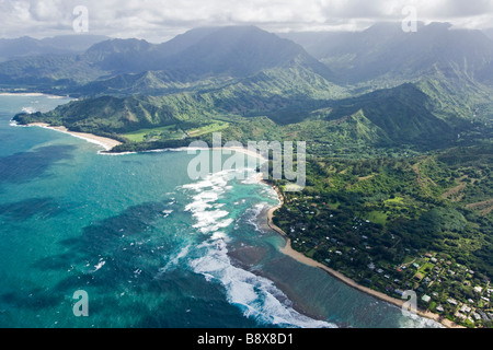 Tunnel Makua Strand Haena Kauai Hawaii USA Stockfoto