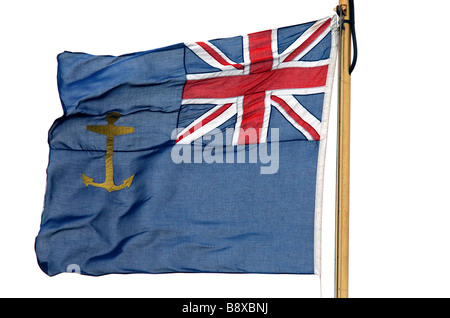 Die blue Ensign der Royal Fleet Auxiliary Schiff RFA Wave Herrscher Stockfoto