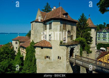 Burg Meersburg Altstadt See Bodensee Baden-Württemberg Deutschland | Meersburg Historische Altstadt Und Burg, Bodensee Stockfoto