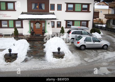 Gästehaus Oblasser Mayrhofen Tirol Österreich Stockfoto