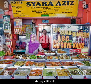 Restaurant Flohmarkt alten Viertel in der Nähe von Petronas Twin Towers Kuala Lumpur City Centre KLCC Jalam Ampang Malaysia Stockfoto