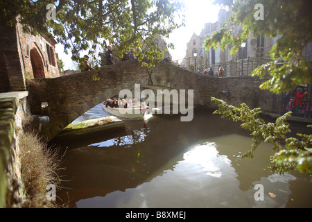 Brügge, Brügge, Flandern, Belgien, St. Bonifacius-Brücke Stockfoto