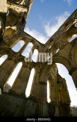 North Yorkshire Rievaulx Abtei gegründet 1132 eine Zisterzienserabtei nur zu redaktionellen Zwecken Stockfoto