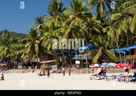 Goa Palolem Strandblick. Stockfoto