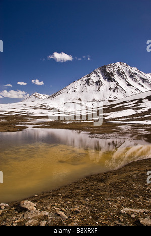 See auf dem Pamir Highway, Tadschikistan, Asien. Stockfoto