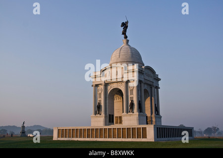 Pennsylvania Meorial Gettysburg Schlachtfeld Stockfoto