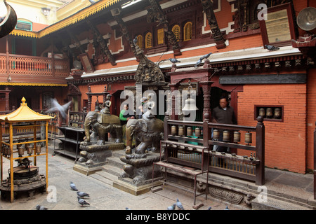 Nepal Kathmandu Tal Patan Golden Tempel Kwa Bahal Stockfoto