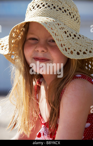 Ein lächelndes Mädchen Kopenhagen Dänemark. Stockfoto
