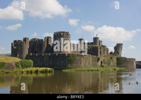 Caerphilly Castle Stockfoto