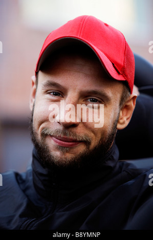 Porträt eines lächelnden Menschen. Stockfoto