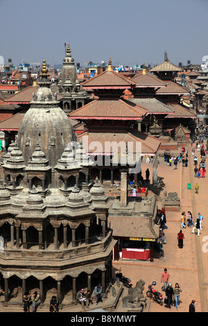 Nepal Kathmandu Tal Patan Durbar Square Stockfoto