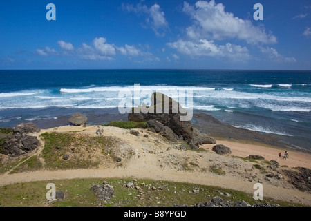 Bathsheba, robuste Ost Küste von Barbados, "West Indies" Stockfoto