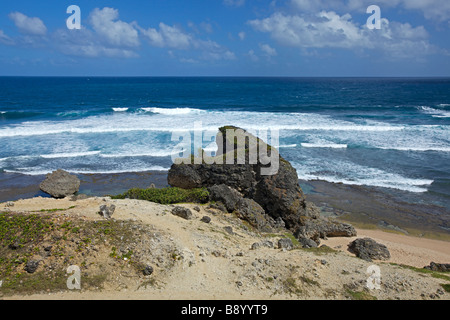 Bathsheba, robuste Ost Küste von Barbados, "West Indies" Stockfoto