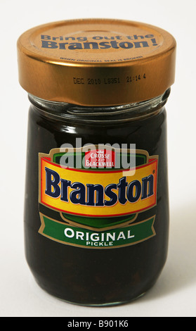 Glas Branston pickle Stockfoto