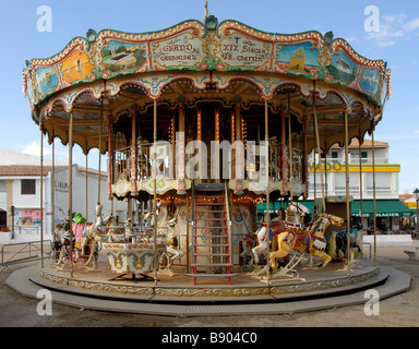 Karussell, Saintes Maries De La Mer, Camargue, Frankreich, Europa Stockfoto