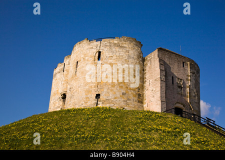 Clifford's Tower, Motte und Vorburg von York Castle, North Yorkshire, England Stockfoto