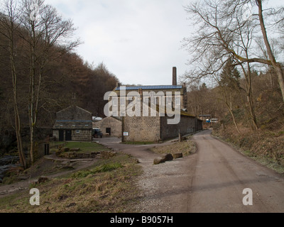 Gibson-Mühle bei Hardcastle Klippen, in der Nähe von Hebden Bridge Calderdale Stockfoto