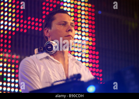 DJ Tiesto, die live im Mysteryland Stockfoto