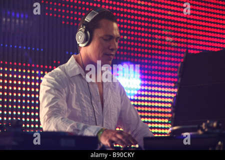 DJ Tiesto, die live im Mysteryland Stockfoto