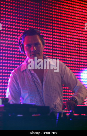 DJ Tiesto, die live im Mysteryland Stockfoto