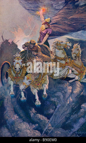 Merodach Sets Forth Tiamat angreifen Stockfoto