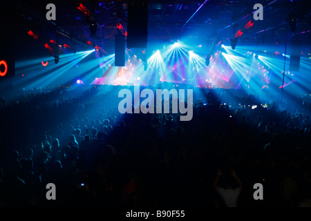 Bild des Publikums während Trance Energy 2009 in den Jaarbeurs in der Stadt Utrecht, Niederlande. Stockfoto